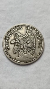 Lot Of Three 1933 Chilean 1 Peso Coins,  Very Good Circulated Cond. World Coins - Picture 1 of 6