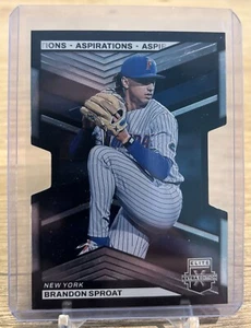 2023 Panini Elite Extra Edition Brandon Sproat RC Die Cut #'d /92 Mets - Picture 1 of 2