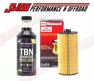 Hot Shot's Secret 32oz TBN Oil BOOSTER & FL2016 Oil Filter Powerstroke 6.0 6.4 - Foto 1 di 2