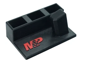 M&P 9mm Pistol Display Stand – Holds Double Stack & 3 Mags | Gun Safe Rack Ready - Picture 1 of 5