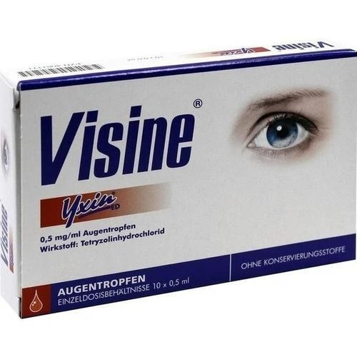 JOHNSON&JOHNSON GMBH-CHC VISINE Yxin ED Einzeldosispipetten 10X0.5 ml PZN 4081171