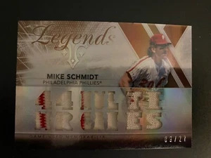 2015 Topps Triple Threads Legend 2 Color Jersey Relic Mike Schmidt Phillies #/27 - Picture 1 of 2