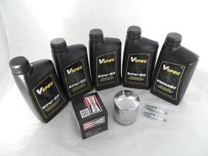 Kit tagliando per olio Harley-Davidson Twin Cam e filtro cromato Champion e tappi - Foto 1 di 1