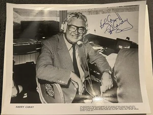 Harry Caray Holy Cow Signed 8x10 Photo JSA LOA Chicago Cubs Publication Pic HOF - Picture 1 of 3