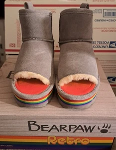 BEARPAW Retro Malia Boots 2563W Women Size 6 M Gray Fog #051 NIB  - Picture 1 of 15