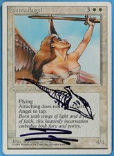 Serra Angel 4th Edition PLD Artist Signed Altered CARD (sa5914) ABUGames