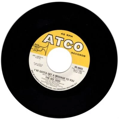 Bee Gees - I've Gotta Get a Message to You / Kitty Can 7" 45 RPM Single - Image 1 of 4