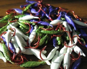 Lote de 30 Bluegill Candy 1/64oz Puffy Rice Candy Glitter y Lethal Glow Q7 - Imagen 1 de 2