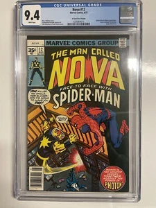 Nova # 12 - 35 Cent Price Variant - CGC 9.4 WHITE (1977) Spider-man Rare Variant - Picture 1 of 6