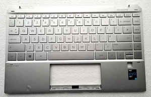 HP 13-AW Handauflage UK Tastatur hintergrundbeleuchtet SILBER Spectre X360 ORIGINAL GETESTET KLASSE C - Bild 1 von 3