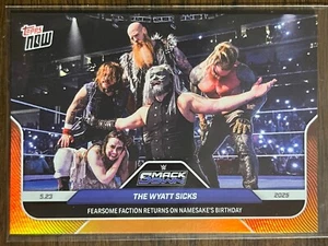 2025 Topps Now WWE #53 Wyatt Sicks Uncle Howdy Bo Dallas SmackDown ORANGE 17/25 - Picture 1 of 2