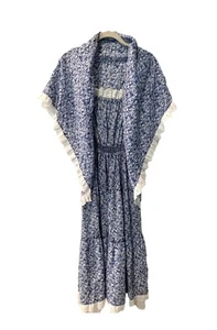 Vestido vintage para mujer Act I Prairie con Shaw extraíble encogido de hombros azul - Imagen 1 de 10