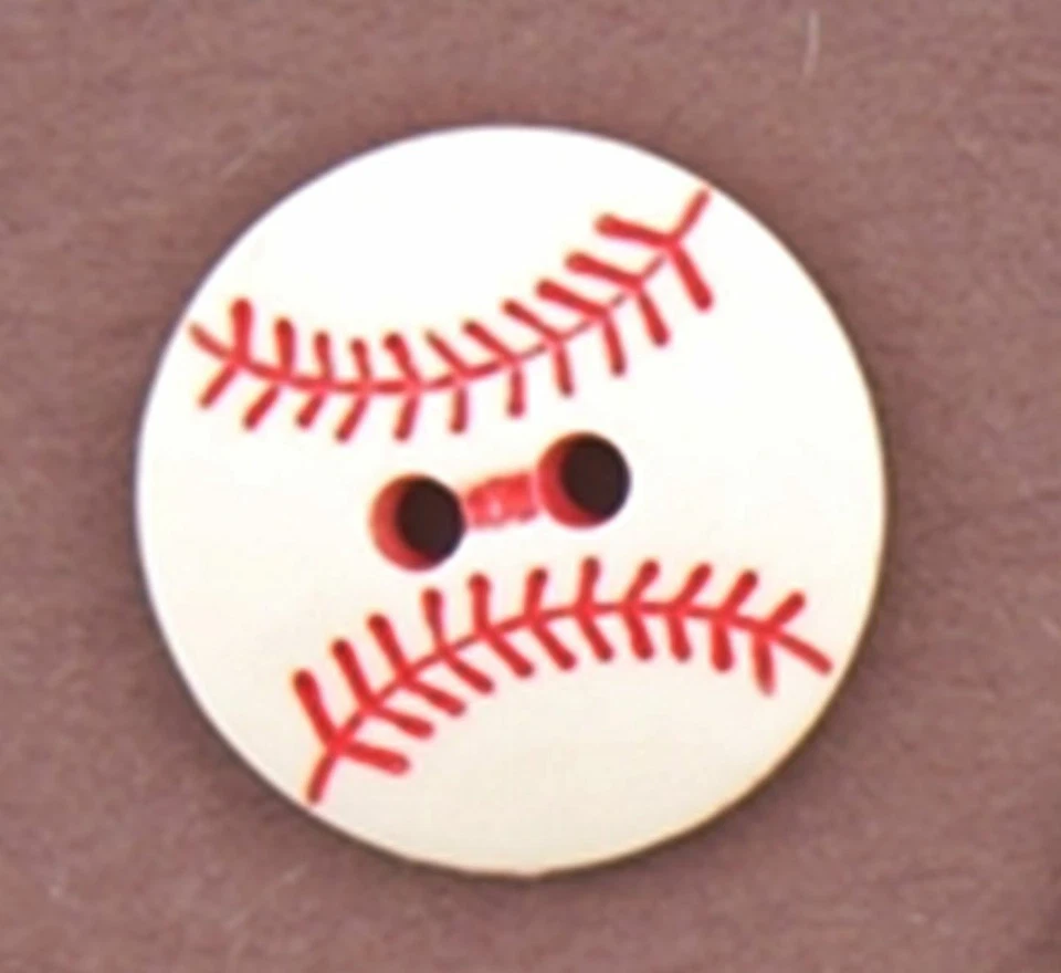 BASEBALLS BUTTONS Sports Softball Scrapbooking Sewing Card Making Stamping - Image 1 of 1
