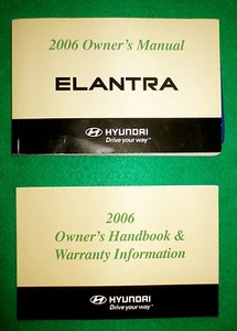 2006 06 Hyundai Elantra Owners Manual, Near New F10E - Imagen 1 de 3