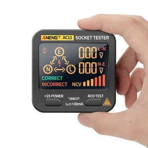 Digital LCD Steckdosentester Steckdose Tester Draht Stecker Prüfgerät EU! - Bild 1 von 10