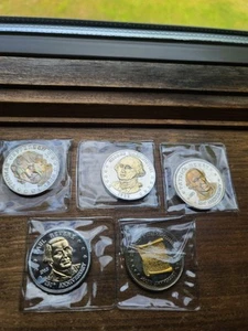 The National Historic Mint - 5 Commemorative Coins, Uncirculated - Picture 1 of 7