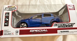 Blue Tesla Model X Metal Replica Diecast - Dreams Become True 1:32 Pullback Car - Picture 1 of 7