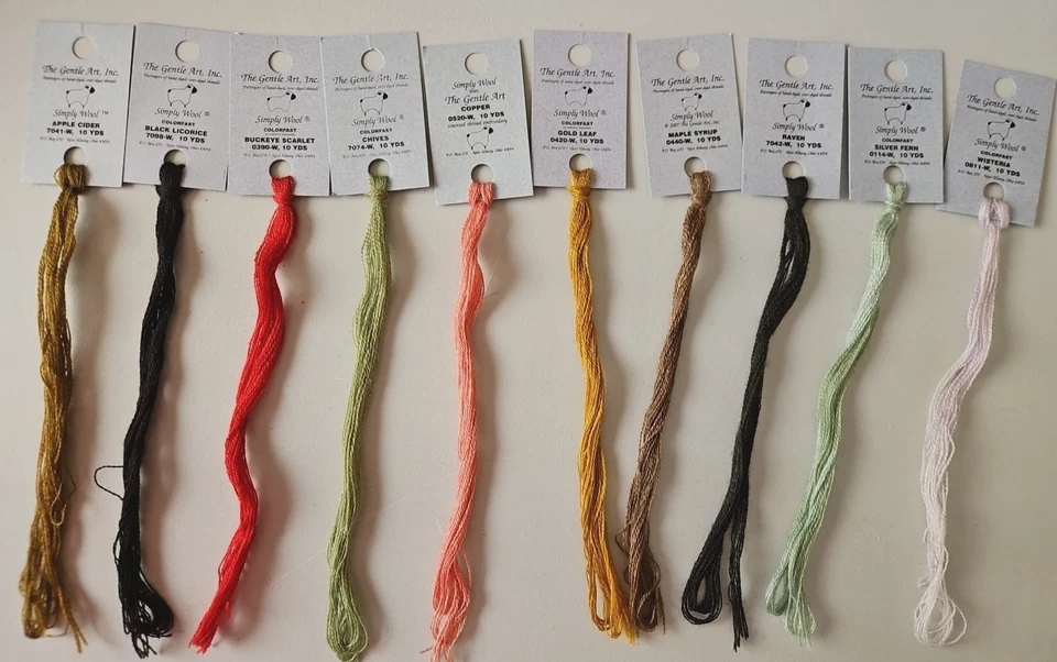 Gentle Art ~ SIMPLY WOOL ~ 10 Skeins ~ All Different ~ Grp. 1 - Image 1 of 1