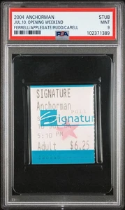 ANCHORMAN - USA Movie Ticket Stub Opening 2004 Will Ferrell - Graded PSA - POP 1 - Bild 1 von 4