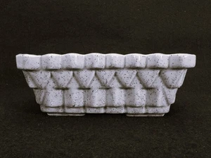 Vintage UPCO Planter USA 101-7 Gray Geometric Ceramic Design - Picture 1 of 6