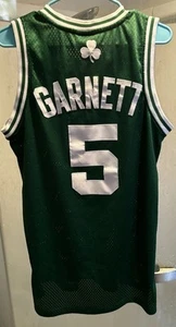Kevin Garnett Boston Celtics NBA Jersey Men S Adidas HWC Sewn Vintage Green #5 - Picture 1 of 9