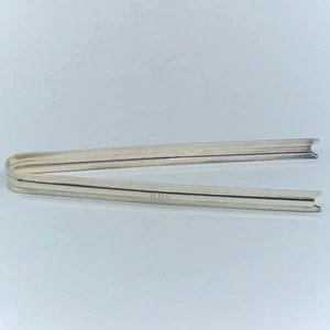 Christofle Silverplate 7 1/2" Ice Tongs Modern 20th Century Monogrammed "HBS" - Picture 1 of 4