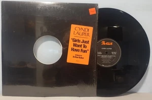 CYNDI LAUPER Girls Just Want To Have Fun '83 Portrait 12" HYPE Sticker BEAUTY - Foto 1 di 1