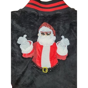 Traje de chándal de Navidad rojo NEGRO terciopelo fresco Santa MEDIANO unisex Blizzard Bay - Imagen 1 de 11