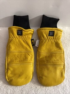 Guantes de trabajo Wells Lamont HyraHyde para hombre interiores/exteriores negros/amarillos XL 1 par - Imagen 1 de 10