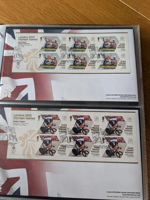 GB 2012 Medalla de Oro Olímpica Ganadores Conjunto Completo 29 Fundas Primer Día Foto 1 de 4