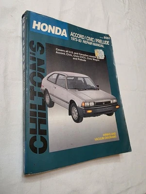 Honda Accord Civic Prelude Chilton 1973 a 1983 manual de reparación Foto 1 de 2