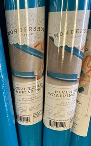 4 Rollen WONDERSHOP WENDBARE PREMIUM Geschenkpapier (100 SF insgesamt) - Bild 1 von 5