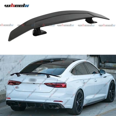 47" Fit Audi A3 S3 RS3 A4 S4 A5 A6 Carbon Car Rear Trunk Spoiler GT Sport Wing — 第 1/4 张图片