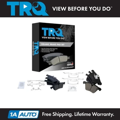 TRQ Brake Pads Ceramic Fits 05-16 Jaguar - Image 1 of 4