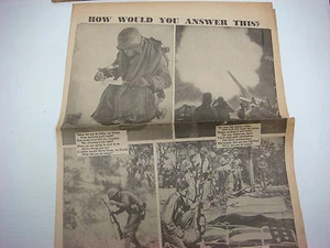 Titular del periódico americano del diario, Segunda Guerra Mundial, 3 de mayo de 1945, ¿cómo responderías esto? - Imagen 1 de 1