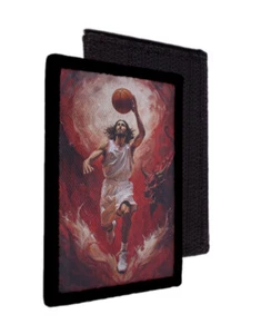 Parche motivacional de baloncesto Jesus Dunking on Satan gancho táctico moral [sub] - Imagen 1 de 2