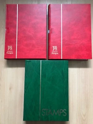 Large worldwide stamp collection flags Gb Russia China stamps 3 albums mint used - Image 1 of 4