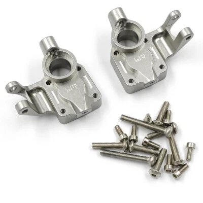 Yeah Racing AXCP-017GM Aluminum Front Steering Knuckle Set for 1/18 UTB18 Capra - Image 1 of 3