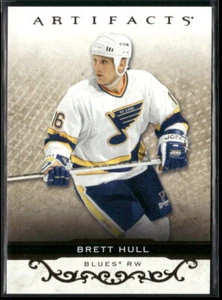 2021-22 U D Artifacts #155 Brett Hull St. Louis Blues Rose Gold Hockey Card - Picture 1 of 2