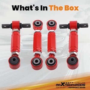 Adjustable Rear Camber Toe Arms Alignment for Honda Civic 1988-00 Integra 90-01 - Picture 1 of 12