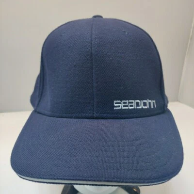 Sean John Fitted Hat Cap Navy Blue 7 3/4" 100% Cotton - Изображение 1 из 4