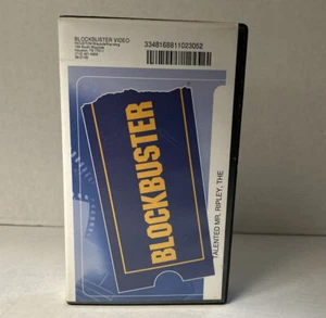 Clamshell Blockbuster VHS video tape of The Talented Mr. Ripley Vintage Tape - Picture 1 of 11