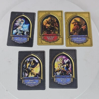 Blizzcon 2014 2015 Hearthstone Hero Class Set of 5 Card Warcraft Blizzard - Image 1 of 4