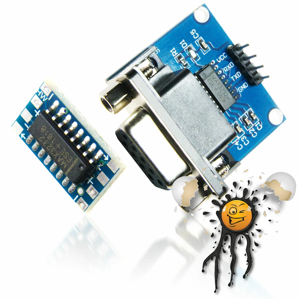 MAX3232 RS232 seriell to UART TTL Level Konverter Adapter DB9 3-5.5V Null-Modem - Bild 1 von 1