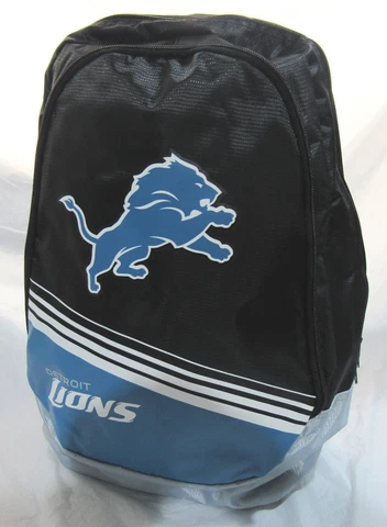 NFL Detroit Lions 2015 Stripe Core Logo Backpack by Forever Collectible Cover
