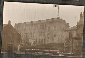 Postal DVR Vintage, 1er Hospital Seccional, Escuela Primaria Superior Devonport - Imagen 1 de 1