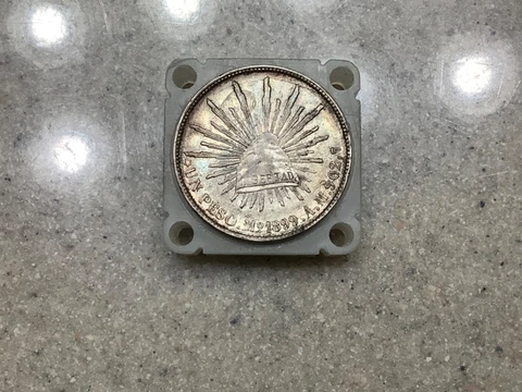 1899 MO AM Mexico Silver Peso *Grand Pa’s Collection* Nice1, Neat Piece Silver Cover
