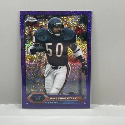 2024 Topps Composite Football Chrome Mike Singletary Purple Sparkle /250 Bears - Image 1 of 3