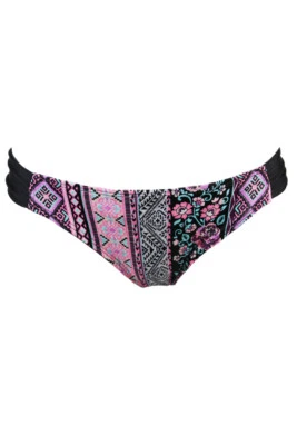 Parte inferior de bikini hipster hula miel coral estampado múltiple lado lengüeta S Foto 1 de 3