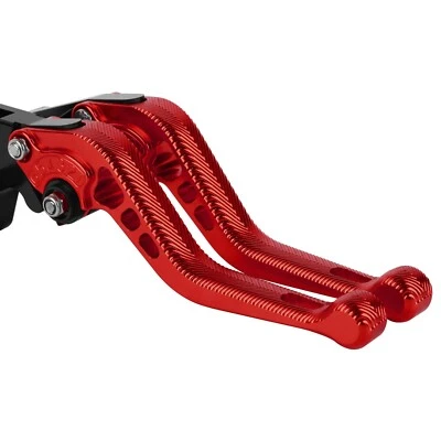 For Honda XR650L	1993-2017 2016 2015 2014 2013 3D Short Clutch Brake Levers Red - Image 1 of 4